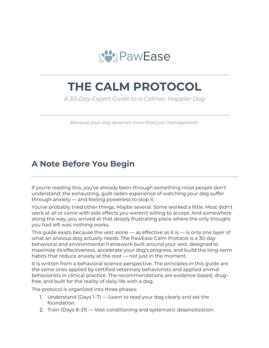 The Calm Protocol — A 30-Day Expert Guide to a Calmer, Happier Dog
