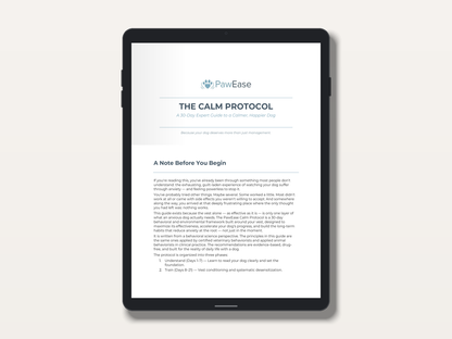 The Calm Protocol — A 30-Day Expert Guide to a Calmer, Happier Dog