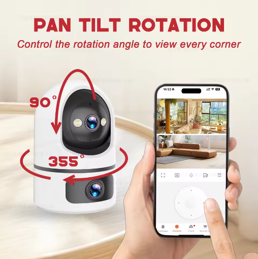 PawEase Camera — 4K Pet Monitoring Camera with Two-Way Audio | Know Your Dog Is Calm, Even When You're Away